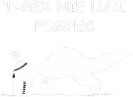 Koszulka T-Rex nie lubi pompek Damska Czarna