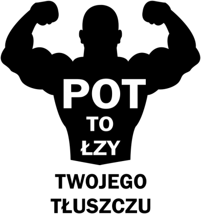 Bluza Pot to łzy Twojego tłuszczu Biała męska z kapturem