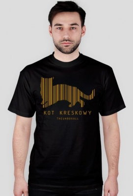 Koszulka KOT KRESKOWY LIMITED (złoty nadruk) - TheUnboxall