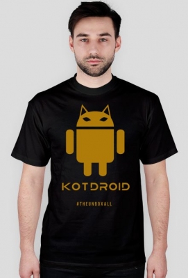 Koszulka KOTDROID LIMITED (złoty nadruk) - TheUnboxall