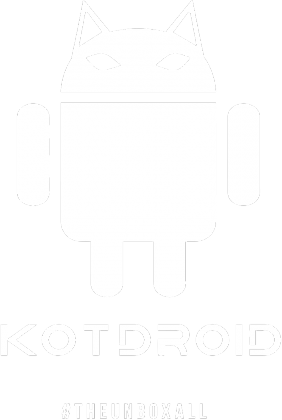 Koszulka KOTDROID (biały nadruk)
