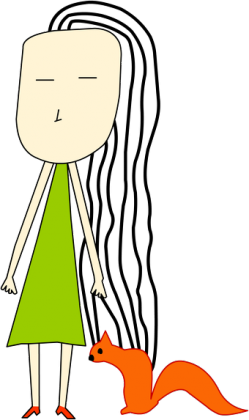 Marta łapie wiewiórki kubek