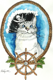 Kot pirat kubek klasyczny