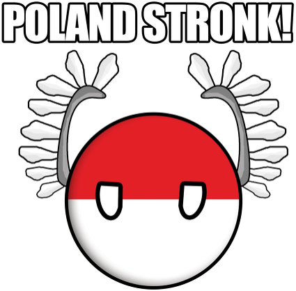 Kubek Countryball Polandball Poland Stronk