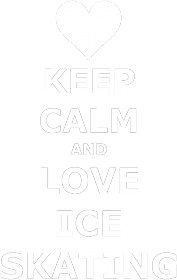 Bokserka Keep calm and love ice skating