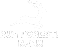 RUN FOREST! white