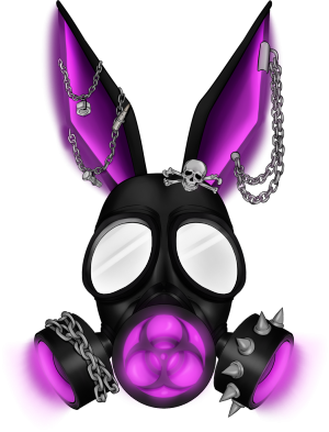 Bunny purple - normal - nadruk