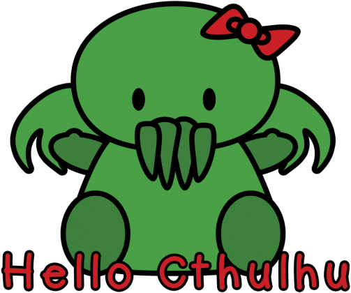 Hello Cthulhu - Koszulka damska typu V-neck