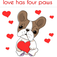 love has four paws bag