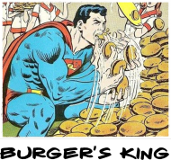 SuperMan Burger'sKing Bluza z kapturem