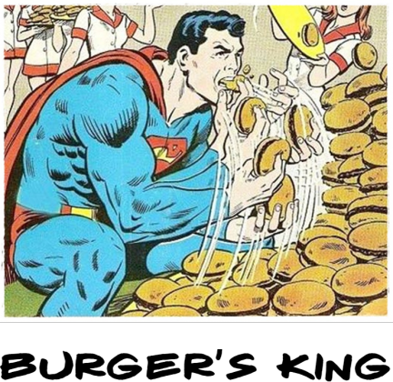 SuperMan Burger'sKing Bluza