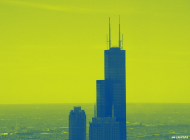Plakat - widok na budynek Sears Tower Chicago city