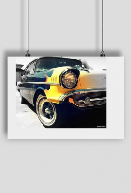 Plakat - samochód Chevrolet Bel Air - project24