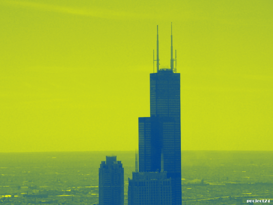 Torba z nadrukiem - widok na budynek Sears Tower Chicago city