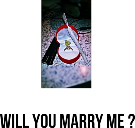 MĘSKI T-SHIRT BLUZKA Z NADRUKIEM I NAPISEM "WILL YOU MARRY ME?"