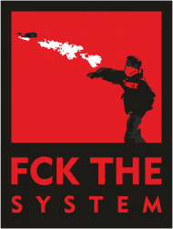 FUCK THE SYSTEM - Czerwony/RED