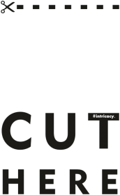 CUT HERE - Czarny/BLACK