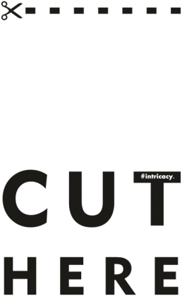 CUT HERE - Czarny/BLACK