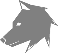 Prawo Wilka - logo szare - koszulka męska