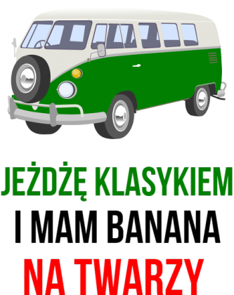 Kubek - Jeżdżę klasykiem i mam banana na twarzy - T1