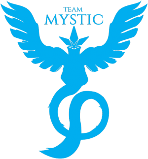 Koszulka Team Mystic BLUE - nadruk