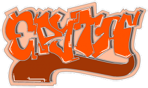 Edyta kubek z imieniem. Graffiti - nadruk
