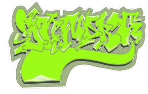 Sandra kubek z imieniem. Graffiti - nadruk