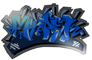Marek kubek z imieniem 3. Graffiti - nadruk