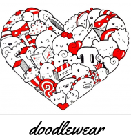 koszulka Doodle Heart