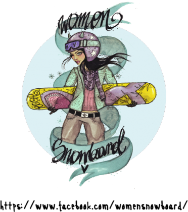 Women Snowboard pod myszkę