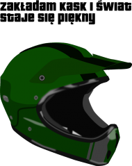 zakładam kask+kask-koszulka damska
