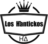 Los Hantickos biało-czarna koszulka męska