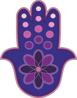 Ręka Fatimy Blue-Violet. Podkładka pod myszkę