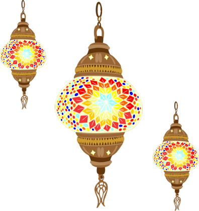 Lampa arabska. Torba bawełniana