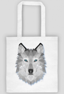 Torba EKO, grey wolf, geometryczny wzór - LeahCruel