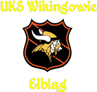 Logo Wikingów z napisem