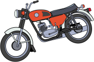 Motocykl WSK Kobuz - barwy wzmocnione