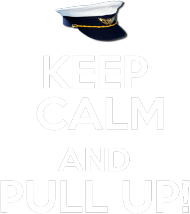 Męska koszulka lotnicza / dla pilota Keep calm and pull up!