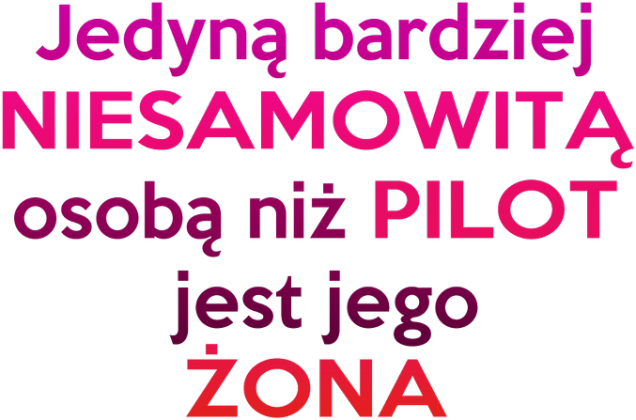 Damska koszulka lotnicza żona pilota / Pilot's Wife