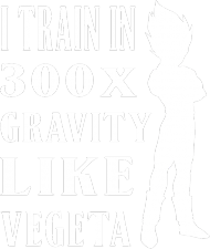 Vegeta I Train - kolor nadruku biały