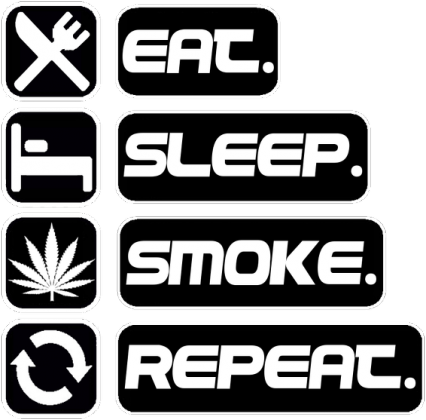 EAT-SLEEP-SMOKE - Damska