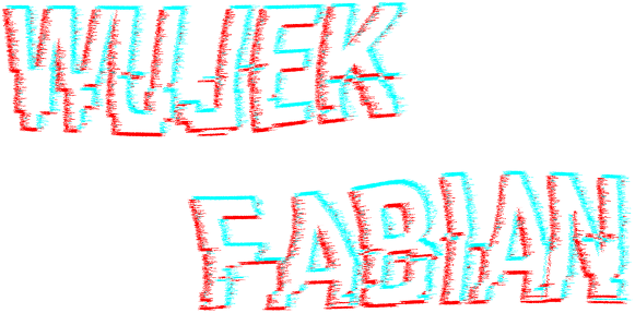 Glitch Męska Biały Nadruk