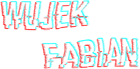 Glitch Damska biały nadruk