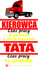 Koszulka (rożne kolory) Kierowca Tata