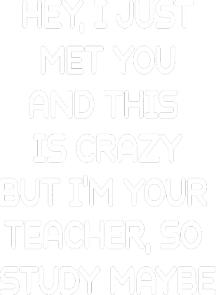 HEY, I JUST MET YOU AND THIS IS CRAZY - niebieska