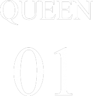 queen biały napis
