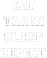Basebolówka Eat train sleep Repeat!