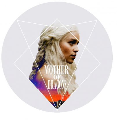 koszulka Daenerys Targaryen Mother of Dragons white