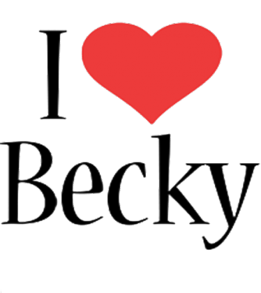 Kubek "I love Becky"