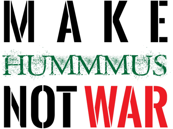 Koszulka wegańska/wegetariańska: Make Hummus Not War